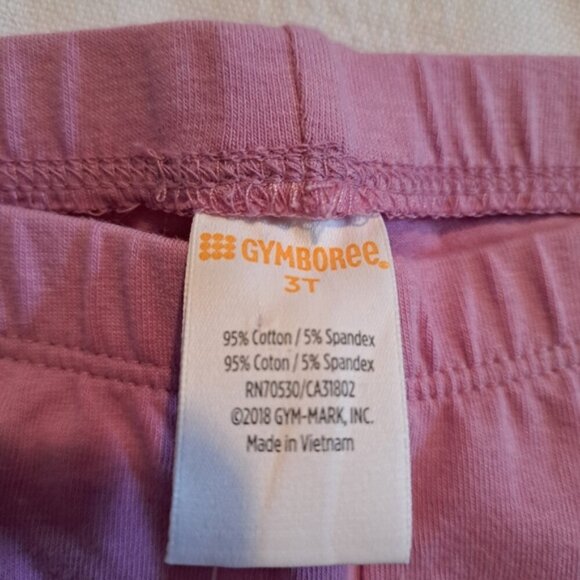Gymboree Outlet girls size 3T lavender capri length pull on pants, NWT - Picture 3 of 4